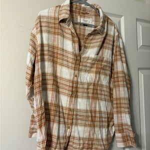 American Eagle Outfitters Plaid Button-Up Shirt